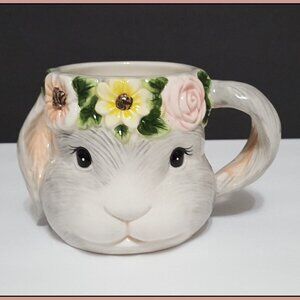 NEW RARE Certified International Figural Sweet Easter Bunny Mug 18 OZ